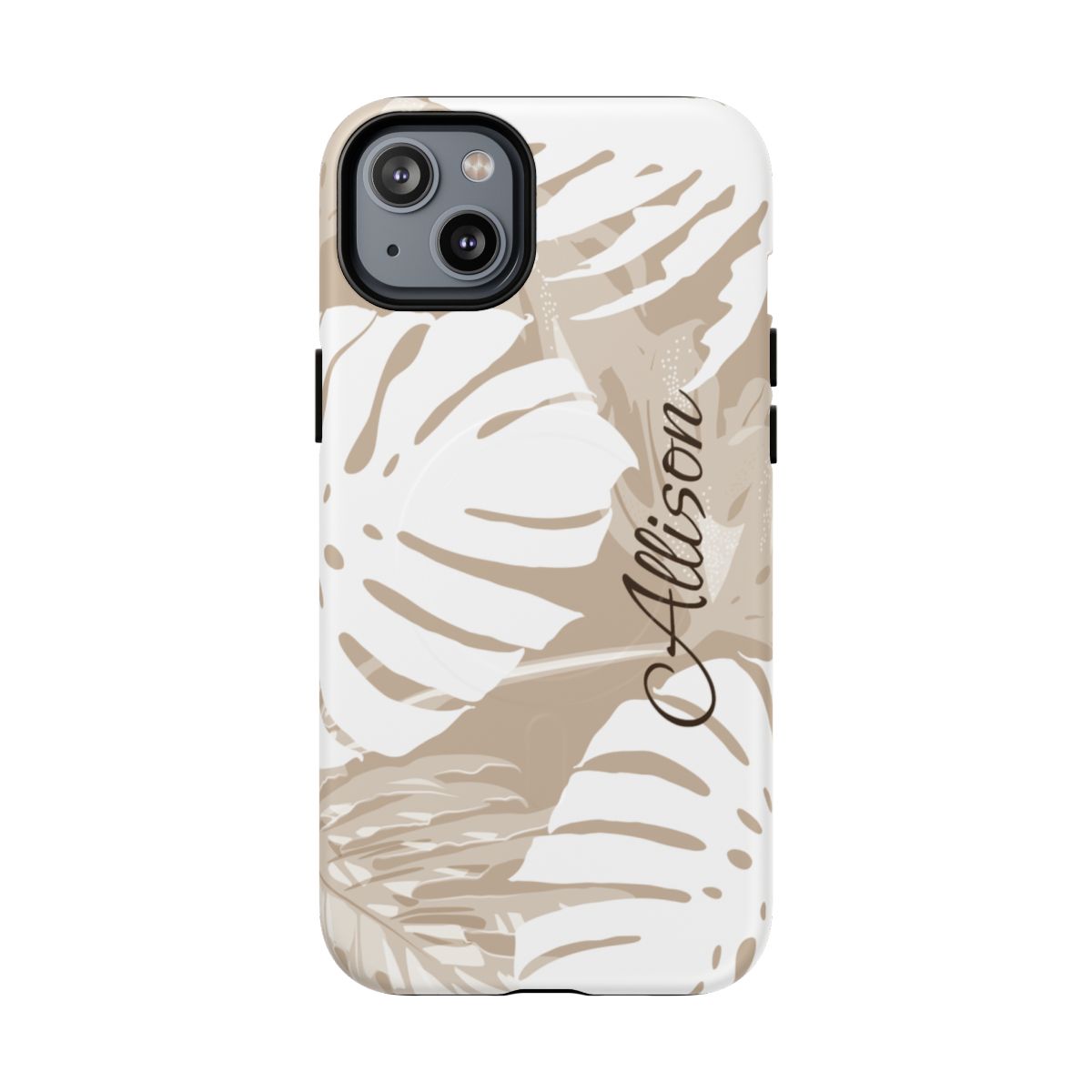 Exotic Monstera Personalized Magnetic Case for iPhone Phone Case The Local Banyan iPhone 14 Plus Matte