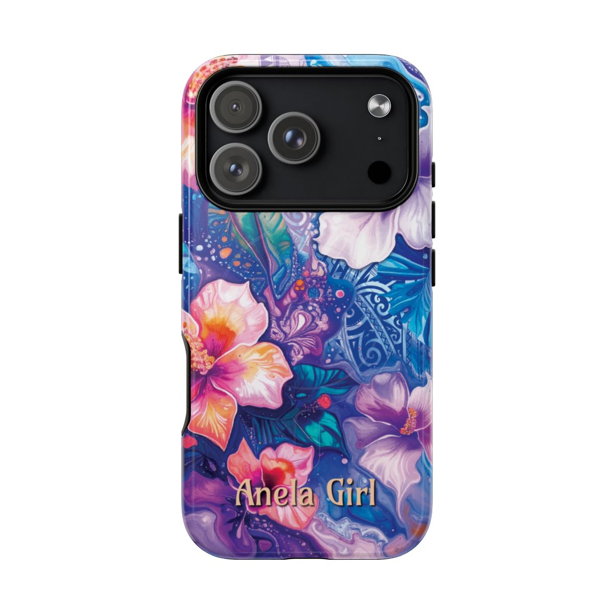 Aloha Wai Personalized MagSafe iPhone Case Side View - Dual Layer Drop Protection Hawaiian Phone Case - The Local Banyan