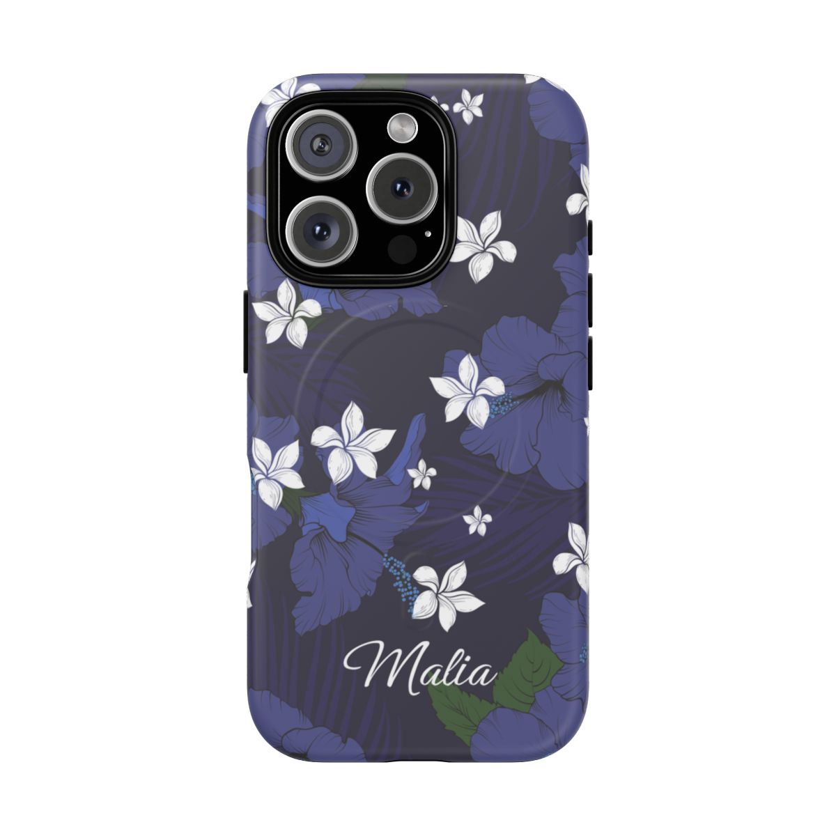 Vintage Blue Personalized Magnetic Case for iPhone Phone Case The Local Banyan iPhone 16 Pro Matte