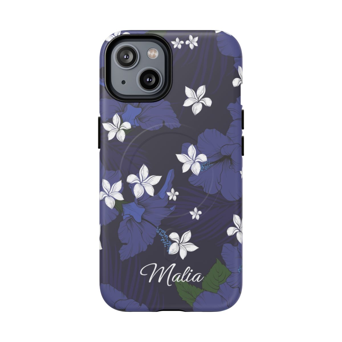 Vintage Blue Personalized Magnetic Case for iPhone Phone Case The Local Banyan iPhone 14 Matte