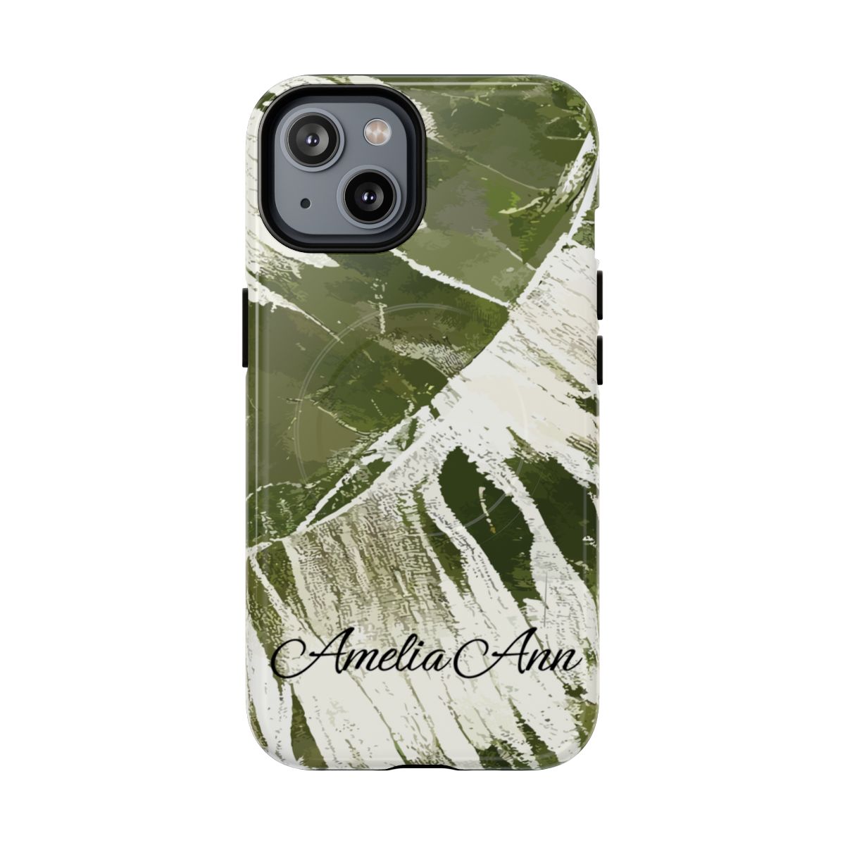 Island Breeze Personalized Magnetic Tough Case for iPhone Phone Case The Local Banyan iPhone 14 Glossy