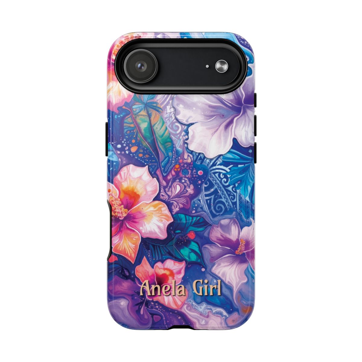 Aloha Wai Personalized MagSafe iPhone Case Side View - Dual Layer Drop Protection Hawaiian Phone Case - The Local Banyan