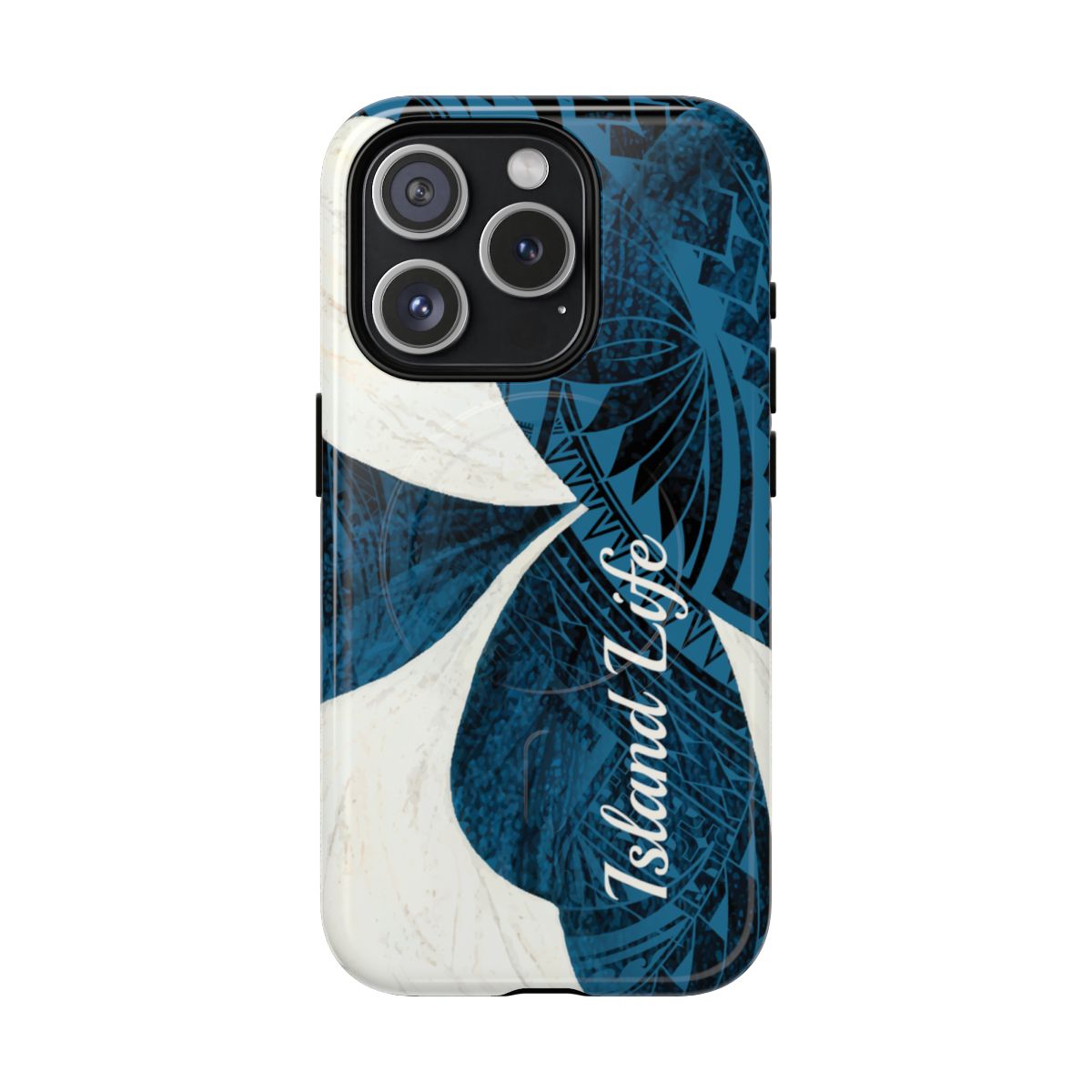 Hana Breeze Personalized MagSafe iPhone Case Side View - Dual Layer Drop Protection Hawaiian Phone Case - The Local Banyan