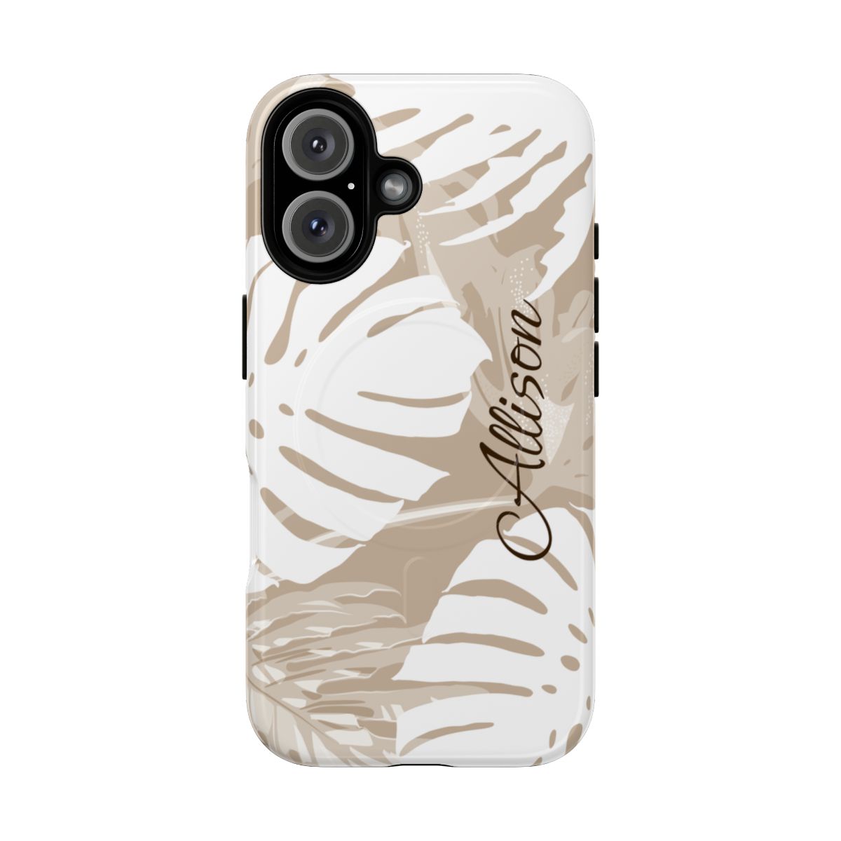 Exotic Monstera Personalized Magnetic Case for iPhone Phone Case The Local Banyan iPhone 16 Glossy