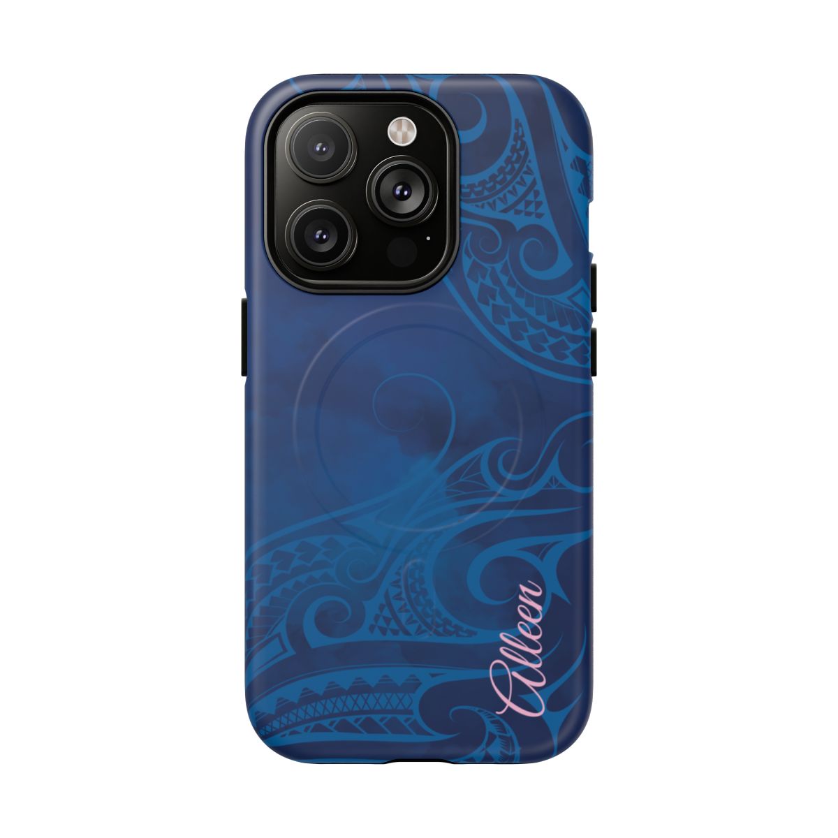 Kai Legacy Personalized MagSafe iPhone Case Side View - Dual Layer Drop Protection Hawaiian Phone Case - The Local Banyan