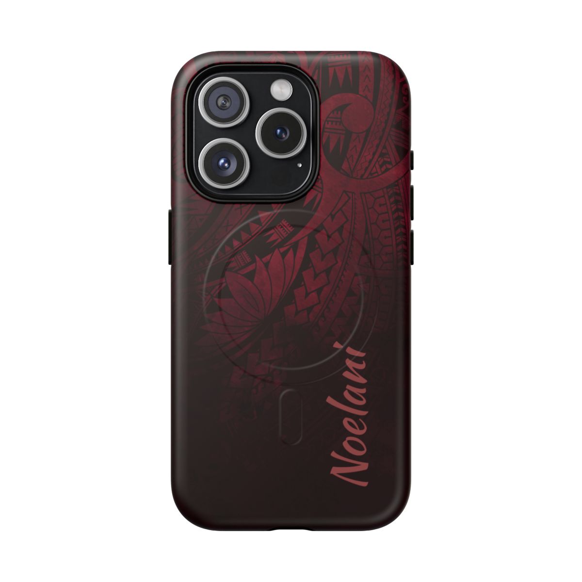 Eternal Ember Personalized MagSafe iPhone Case Side View - Dual Layer Drop Protection Hawaiian Phone Case - The Local Banyan