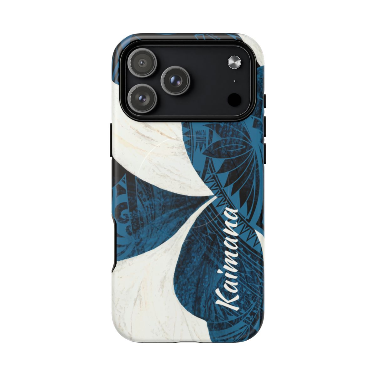 Hana Breeze Personalized MagSafe iPhone Case Side View - Dual Layer Drop Protection Hawaiian Phone Case - The Local Banyan