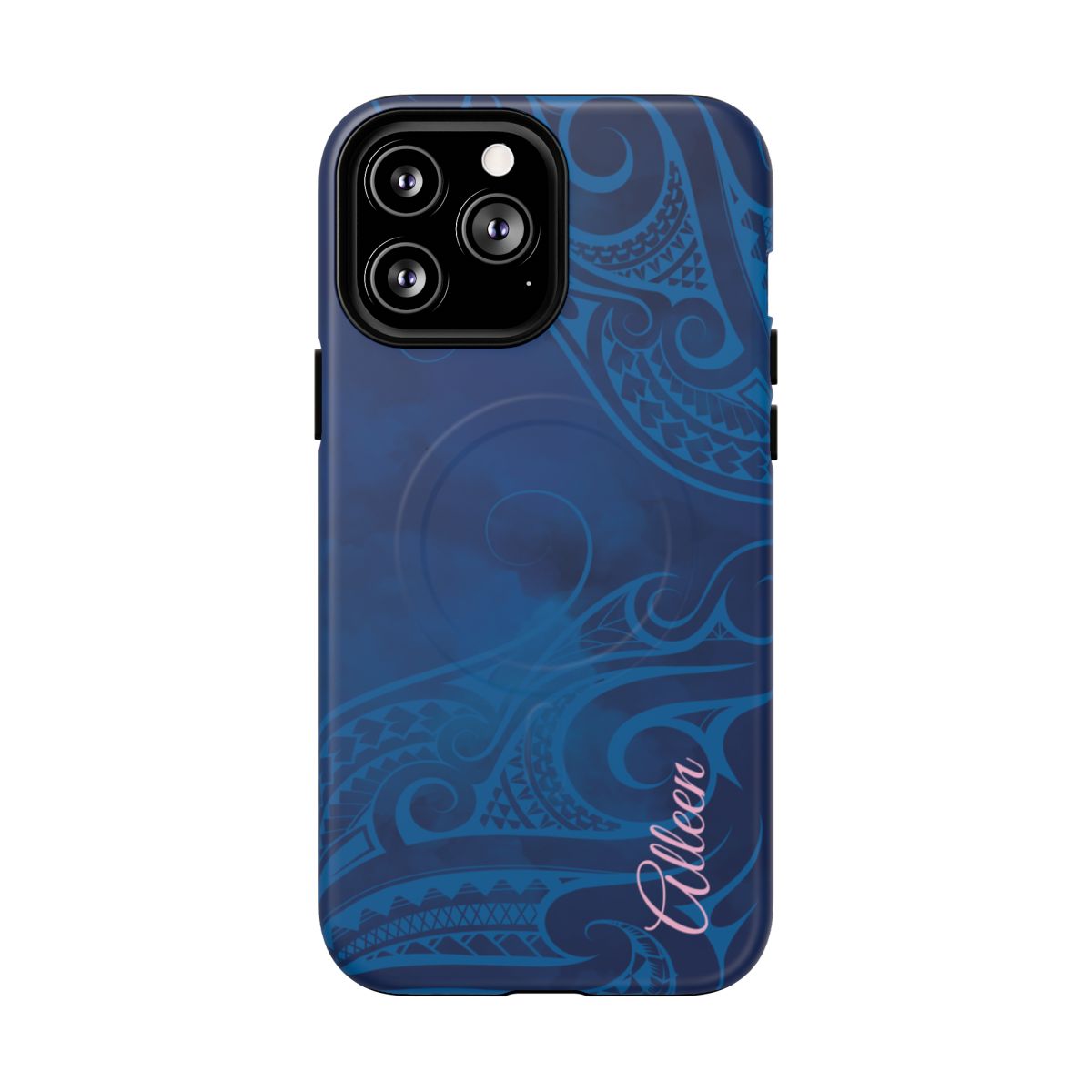 Kai Legacy Personalized MagSafe iPhone Case Side View - Dual Layer Drop Protection Hawaiian Phone Case - The Local Banyan