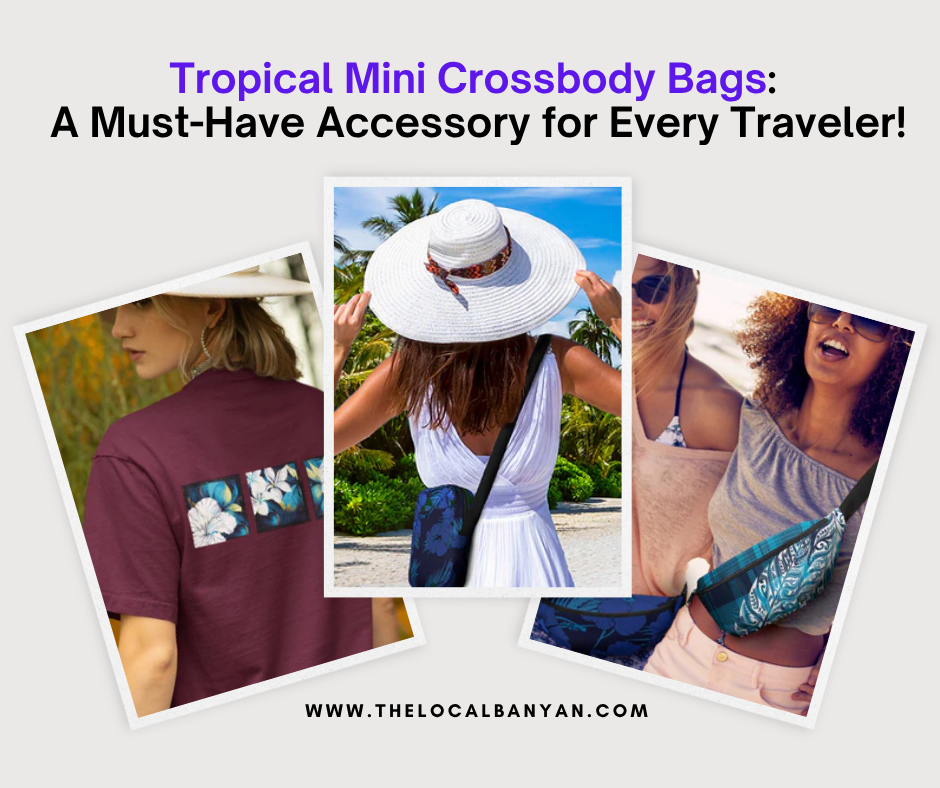Tropical Mini Crossbody Bags: A Must-Have Accessory for Every Traveler!