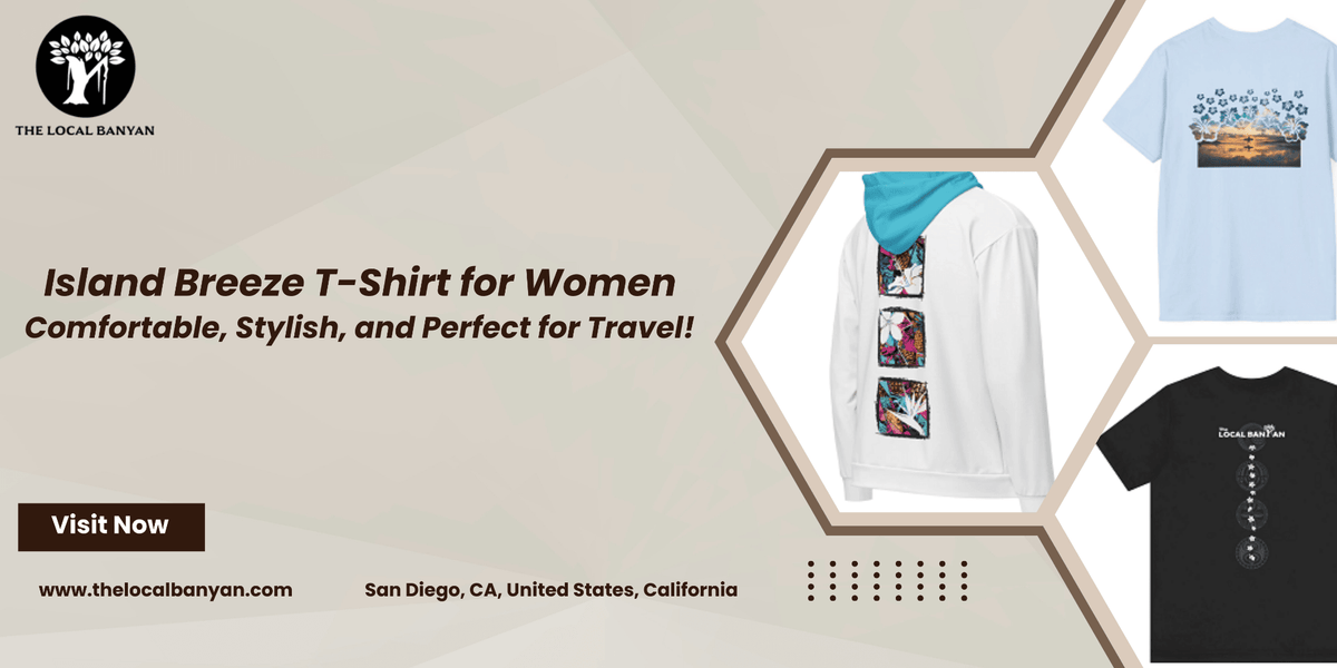 Island Breeze T-Shirt for Women: Comfortable, Stylish, and Perfect for Travel! - The Local Banyan