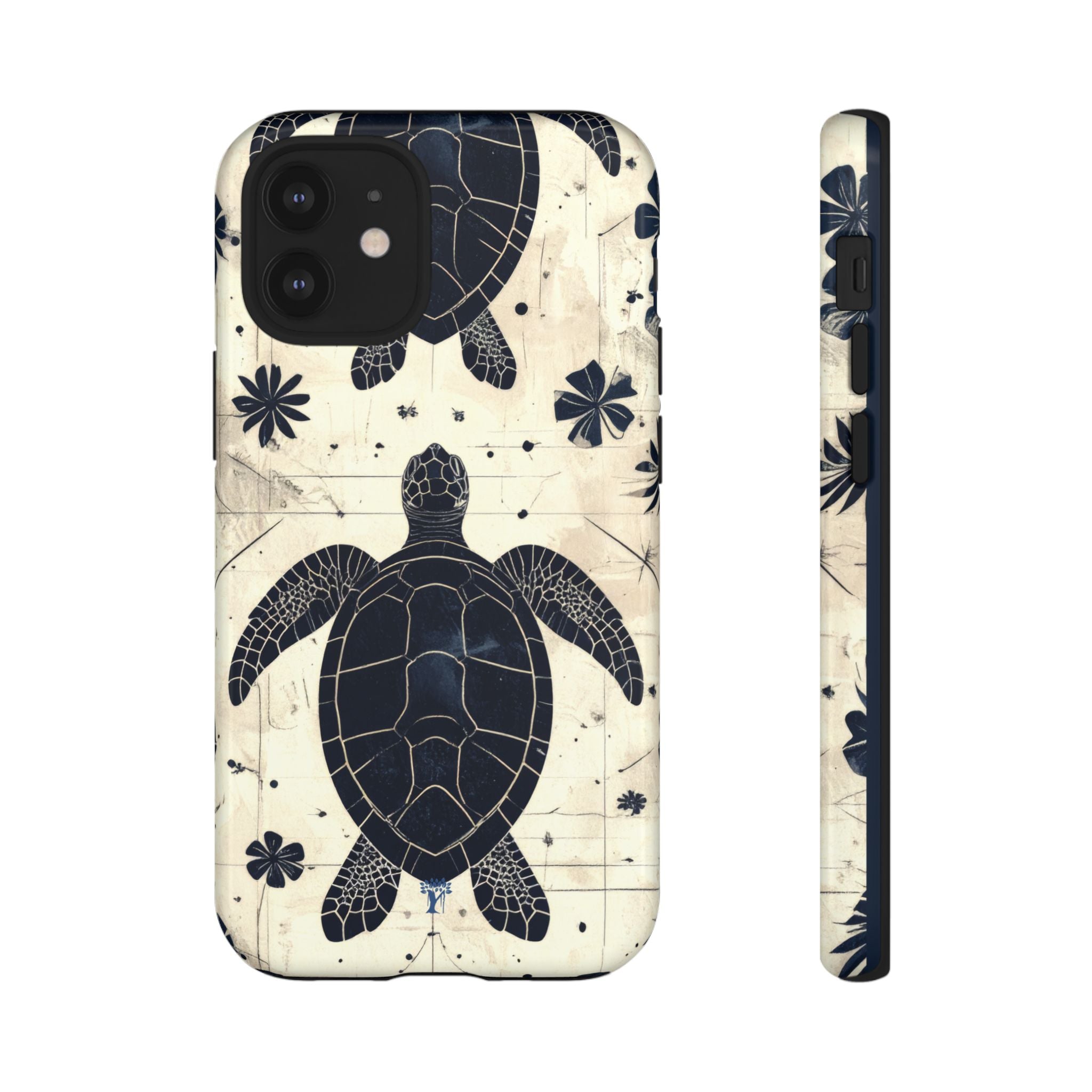 Tapa Keʻa Honu Tough Case for iPhone iPhone 12 Mini Glossy The Local Banyan