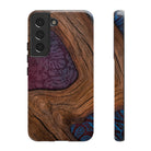 Rooted Tough Samsung Galaxy Case Samsung Galaxy S22 Glossy - Hawaiian Koa Wood Island Strength Tribal Design - The Local Banyan
