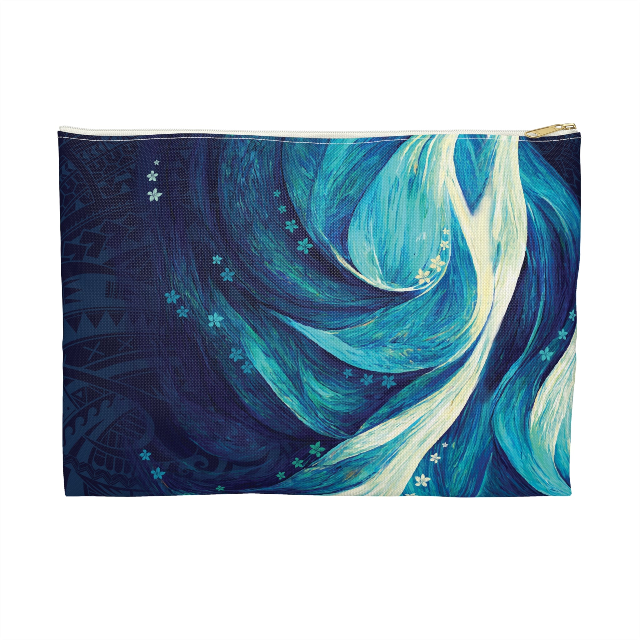 Eternal Mana Travel Pouch Pouches The Local Banyan Large White zipper