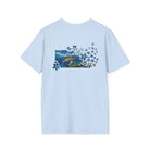 Turtle's Tranquility Paradise Soft Style Tee T-Shirt Light Blue S