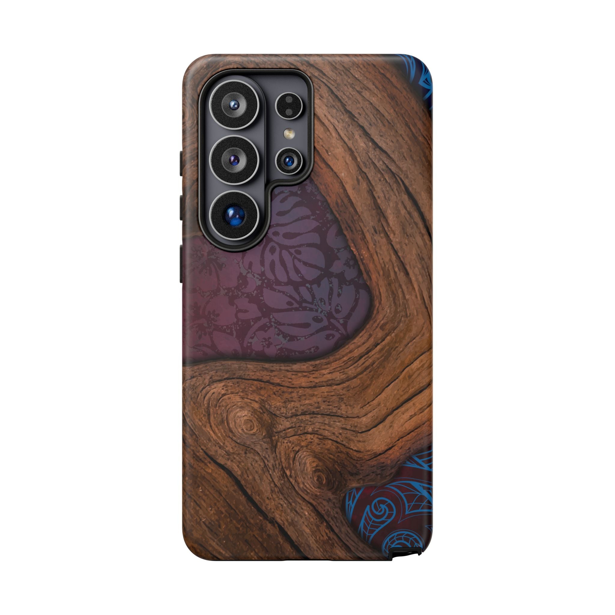 Rooted Tough Samsung Galaxy Case Side View - Dual Layer Drop Protection Hawaiian Phone Case - The Local Banyan
