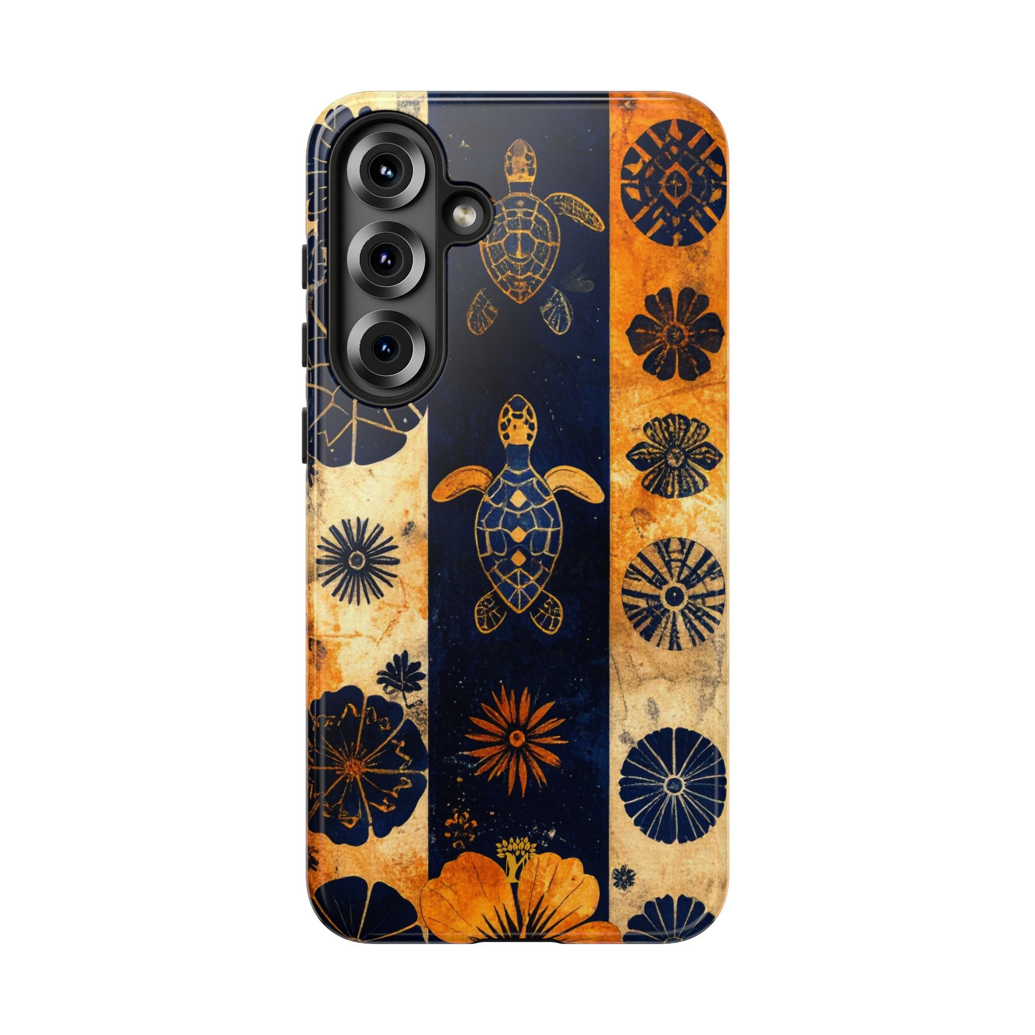 Tapa Pua Lehua Honu Tough Case for Samsung Galaxy Samsung Galaxy S25 Plus Glossy The Local Banyan