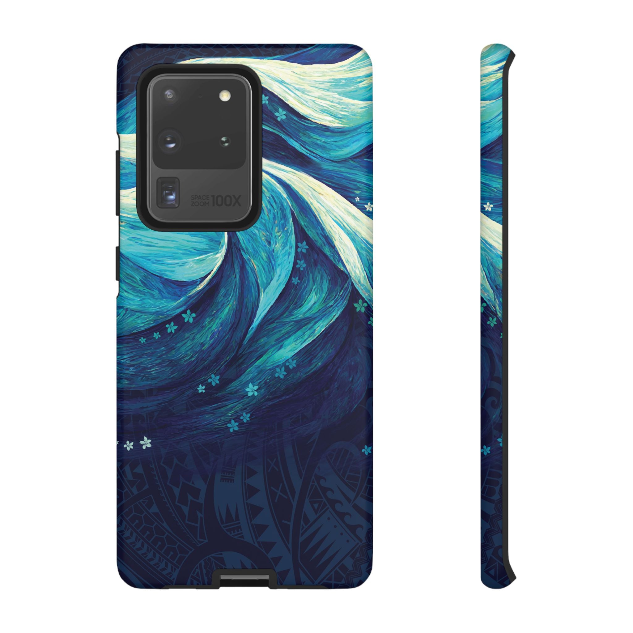 Eternal Mana Tough Samsung Galaxy Case Samsung Galaxy S20 Ultra Matte - Hawaiian Ocean Wave Polynesian Tribal Design - The Local Banyan