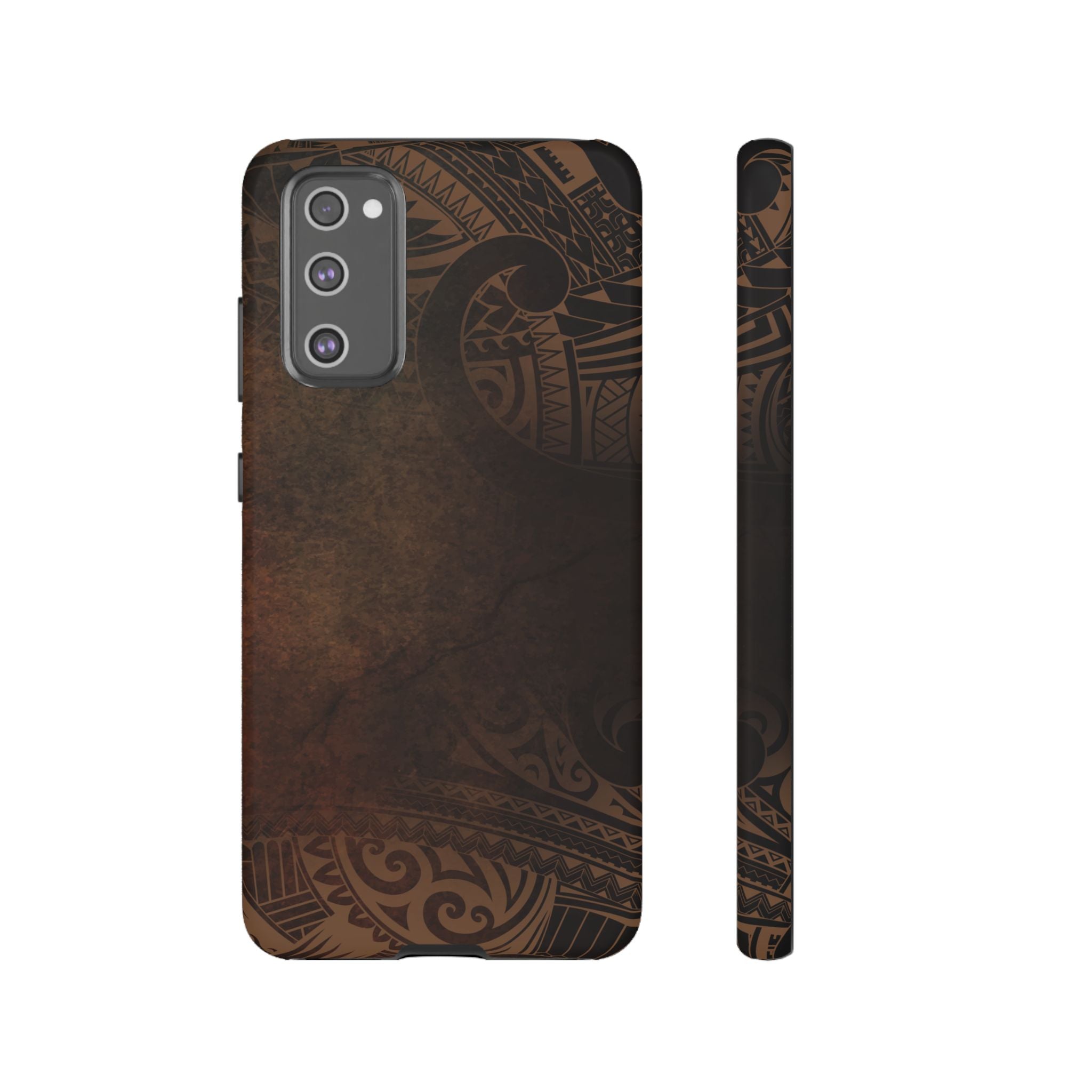 Aloha Aina Tough Samsung Galaxy Case Samsung Galaxy S20 FE Matte - Hawaiian Earth Tone Polynesian Tribal Design - The Local Banyan
