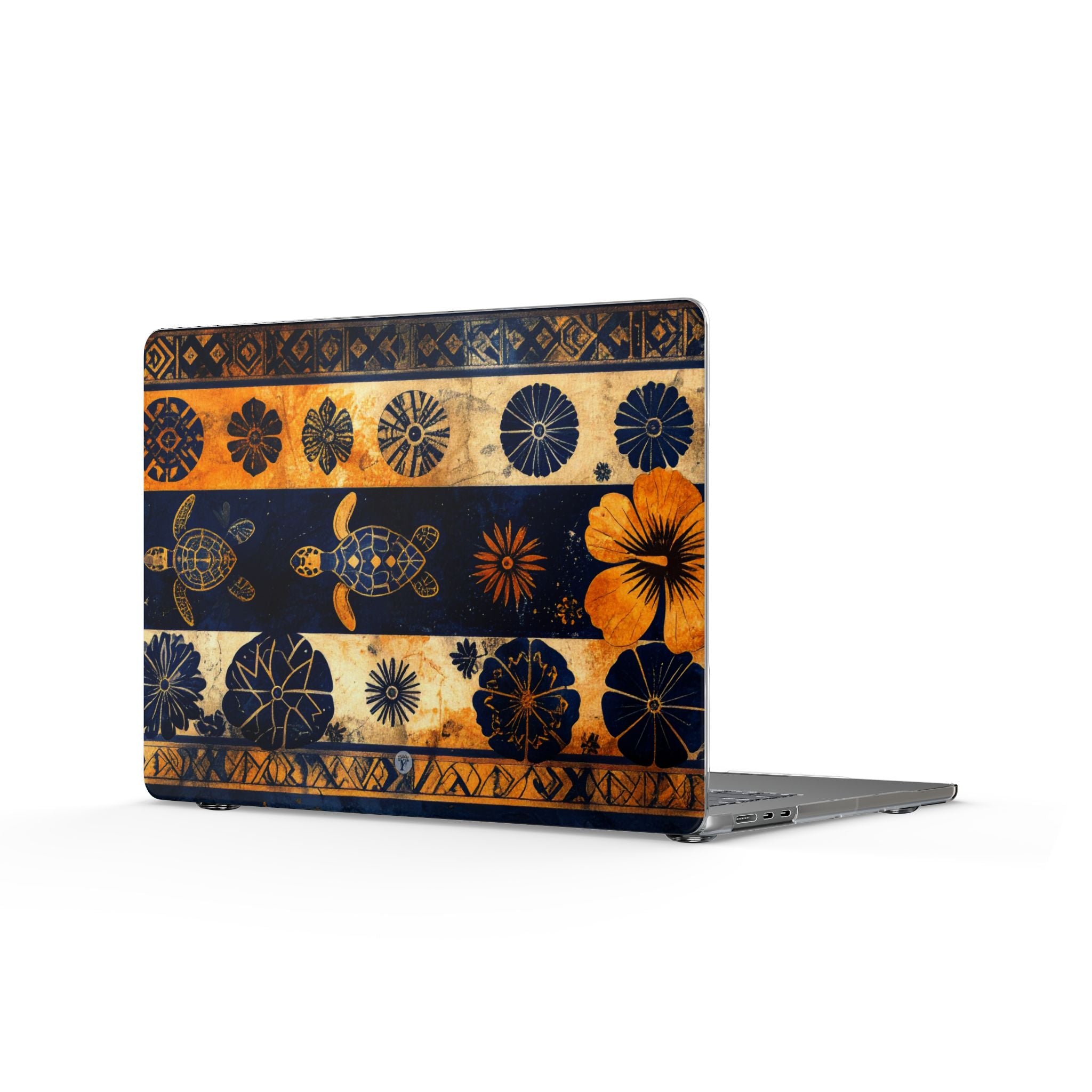 Tapa Pua Lehua Honu MacBook Hard Case MacBook Air 15.3 Glossy The Local Banyan