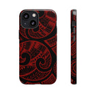 Island Tribal Red Tough Case for iPhone Phone Case Printify iPhone 13 Mini Glossy