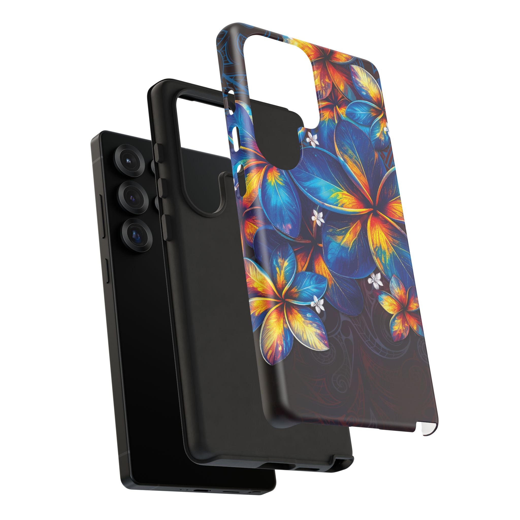 Nohea Twilight Tough Samsung Galaxy Case Side View - Dual Layer Drop Protection Hawaiian Phone Case - The Local Banyan