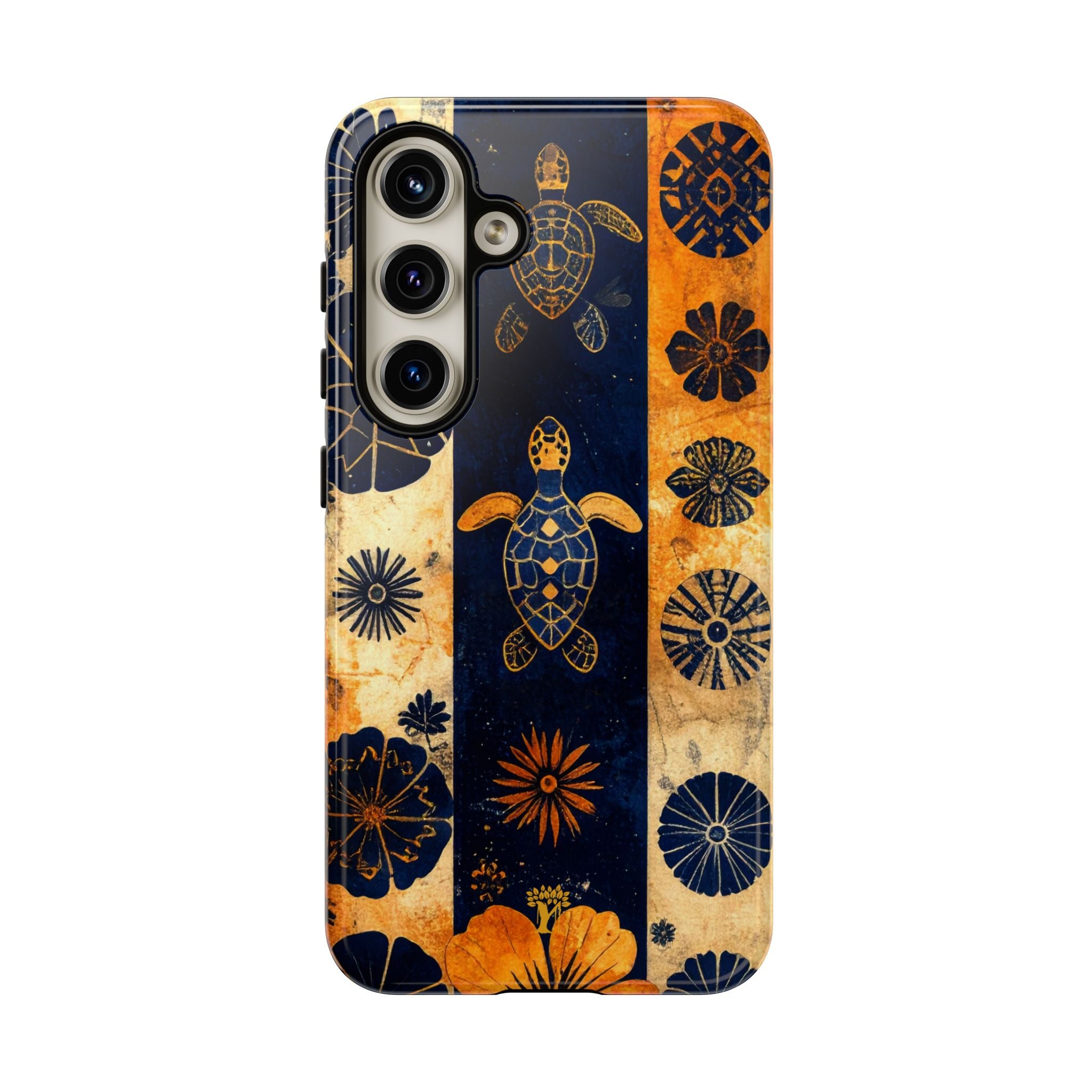 Tapa Pua Lehua Honu Tough Case for Samsung Galaxy Samsung Galaxy S24 Glossy The Local Banyan