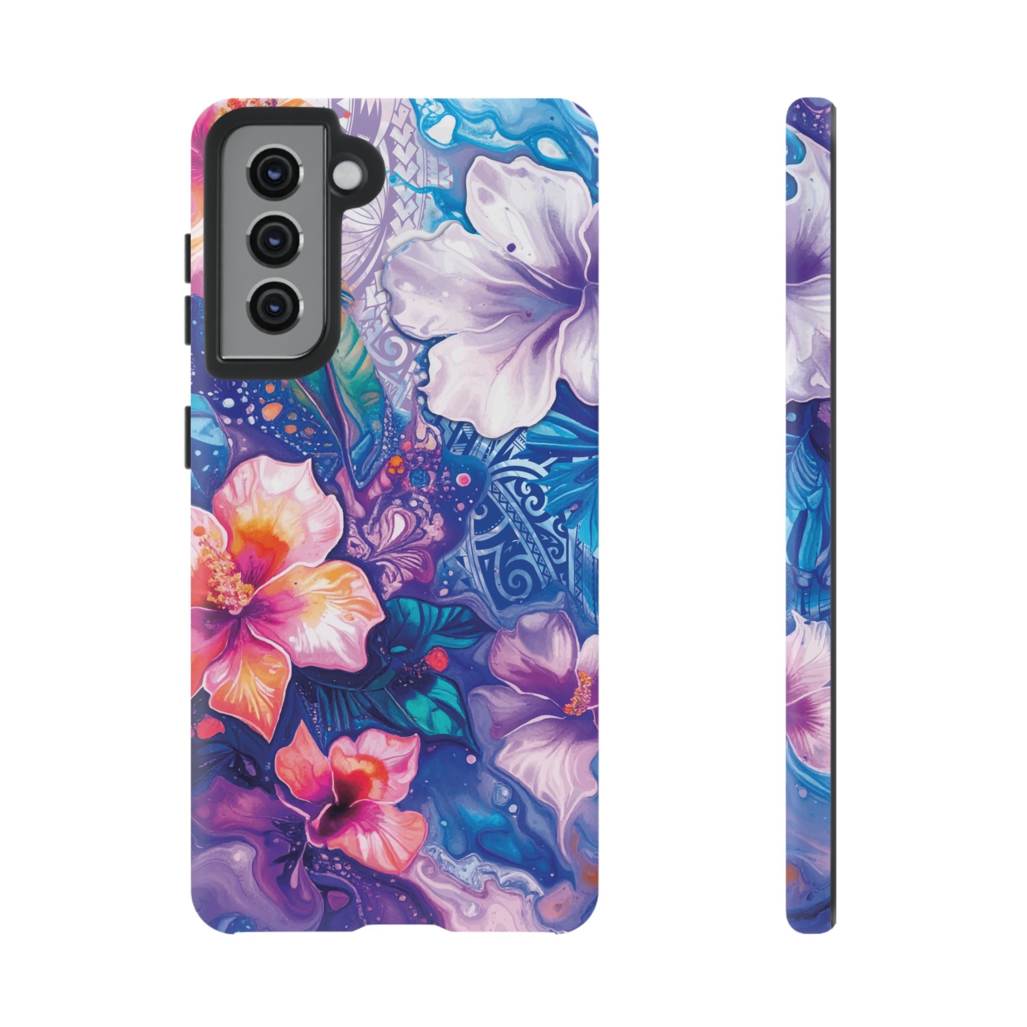 Aloha Wai Tough Samsung Galaxy Case Samsung Galaxy S21 Matte - Hawaiian Aloha Tropical Floral Design - The Local Banyan