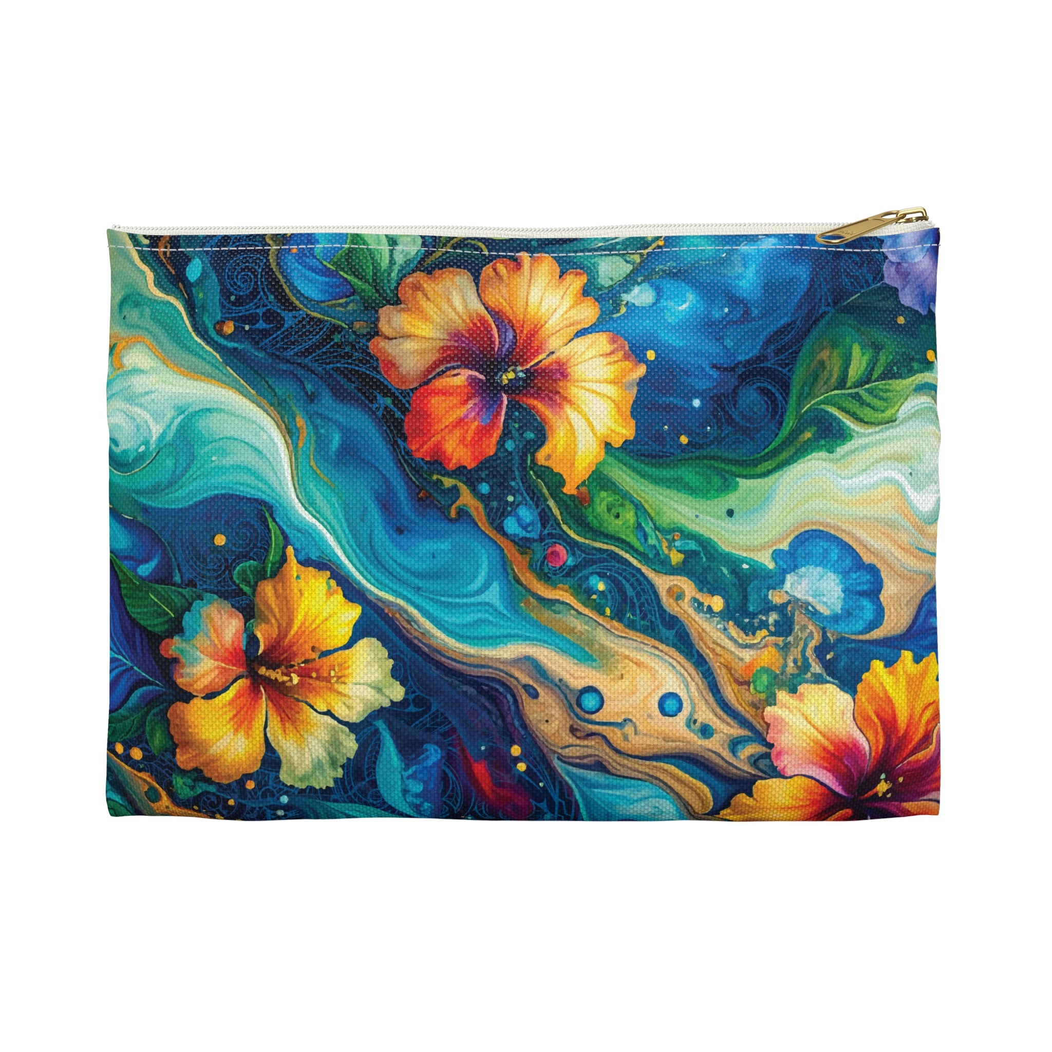 Aloalo Drift Travel Pouch Pouches The Local Banyan Small White zipper