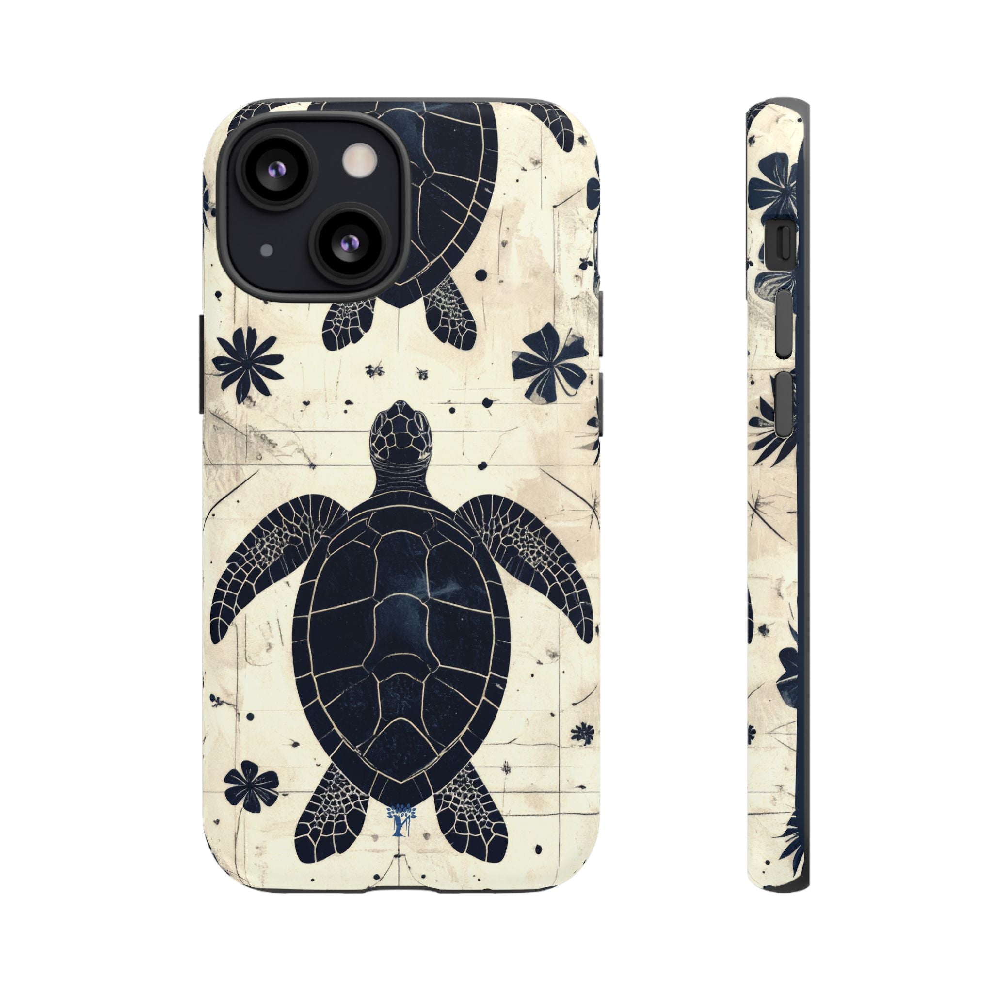 Tapa Keʻa Honu Tough Case for iPhone iPhone 13 Mini Matte The Local Banyan