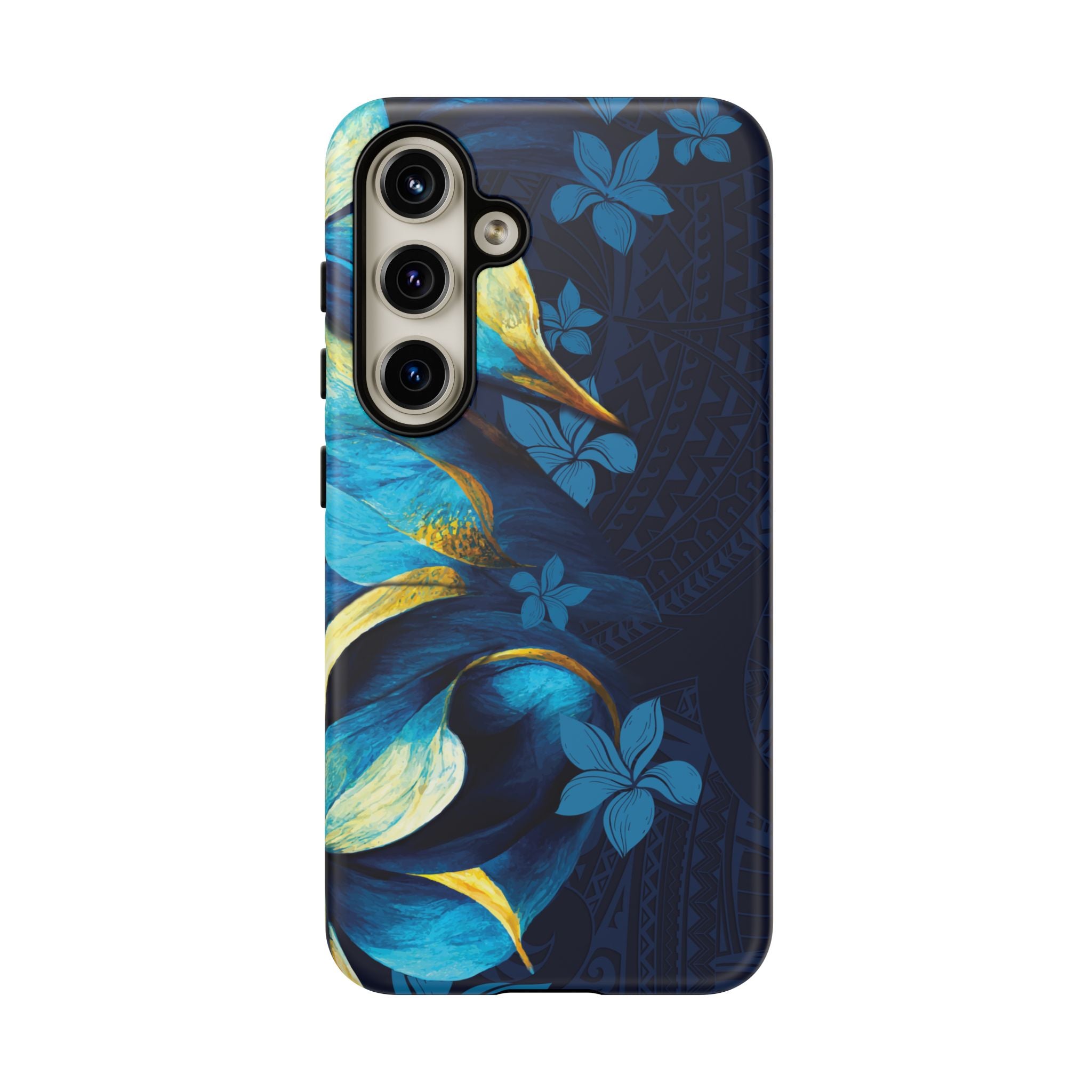 Po Mahina Tough Samsung Galaxy Case Side View - Dual Layer Drop Protection Hawaiian Phone Case - The Local Banyan