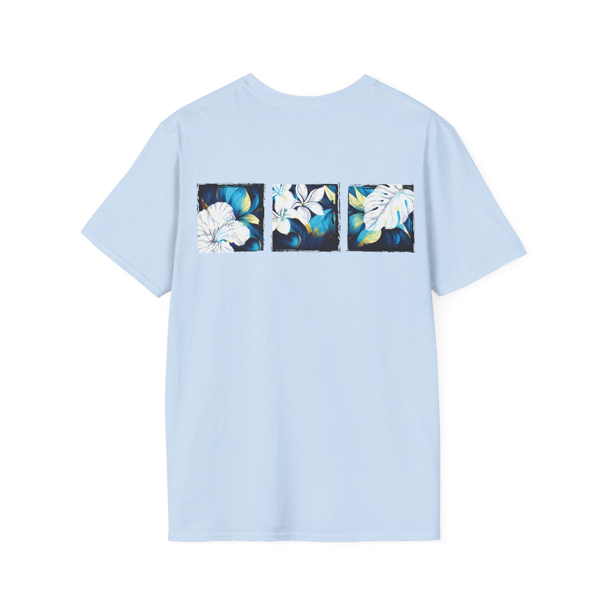 Coastal Bloom Soft Style Tee T-Shirt The Local Banyan Light Blue S