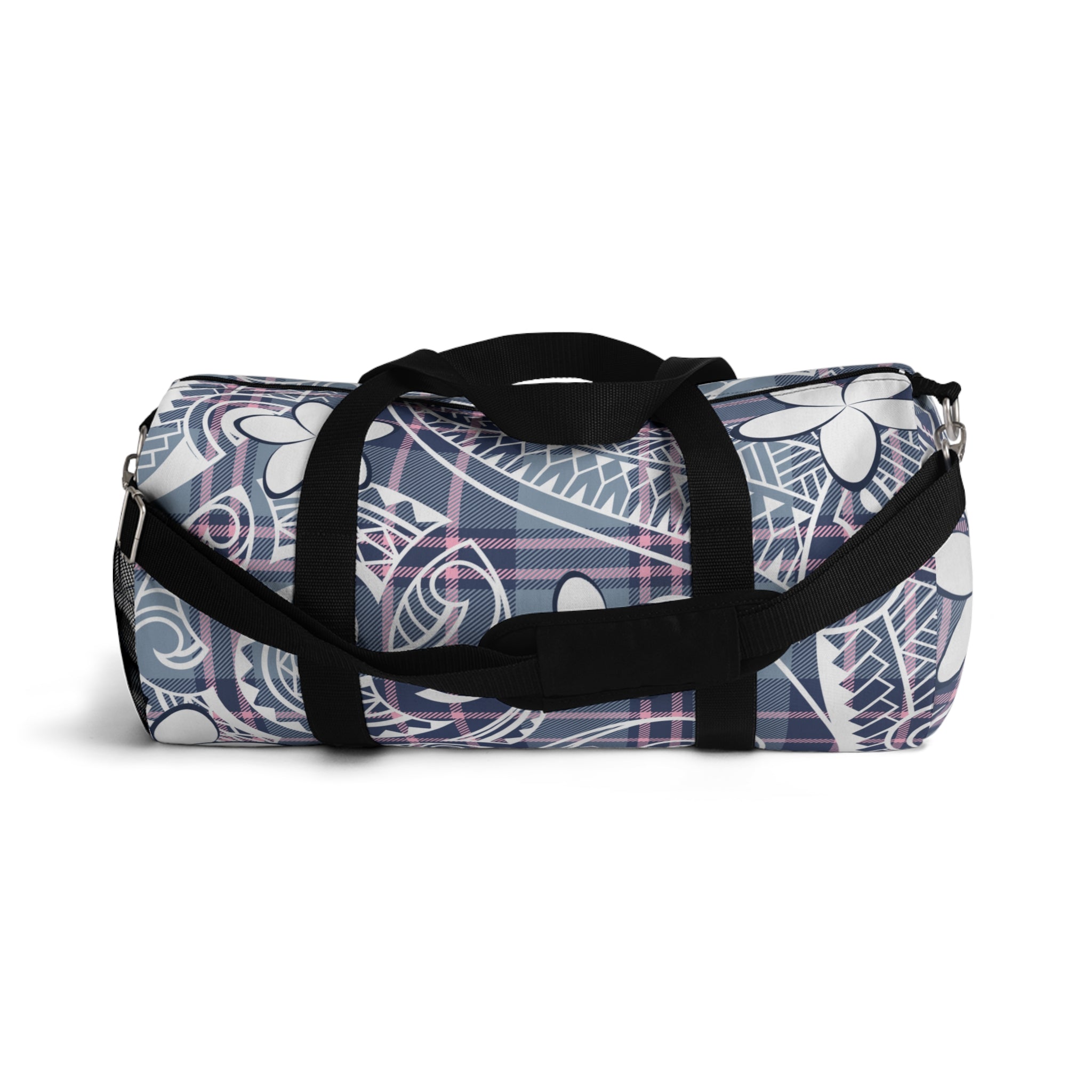 Plaid Plumeria Barrel Duffel Bag Duffels The Local Banyan