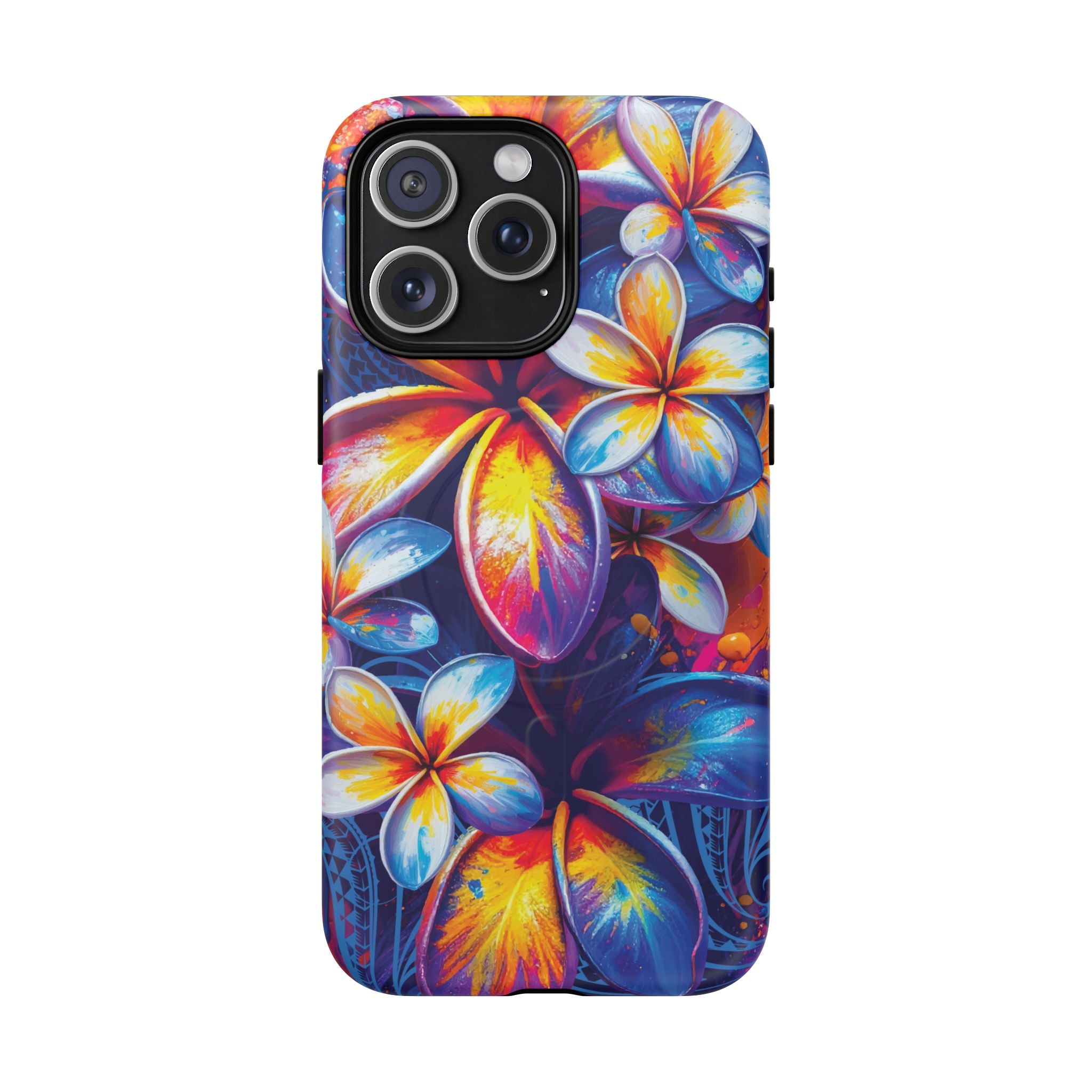 Sunset Ink MagSafe iPhone Case Side View - Dual Layer Drop Protection Hawaiian Phone Case - The Local Banyan