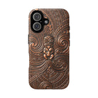 Paa Guardian MagSafe iPhone Case iPhone 16 Matte - Hawaiian Copper Carved Tiki Polynesian Design - The Local Banyan