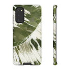 Island Breeze Tough Samsung Galaxy Case Samsung Galaxy S20 Matte - Hawaiian Palm Leaf Olive Green Botanical Design - The Local Banyan