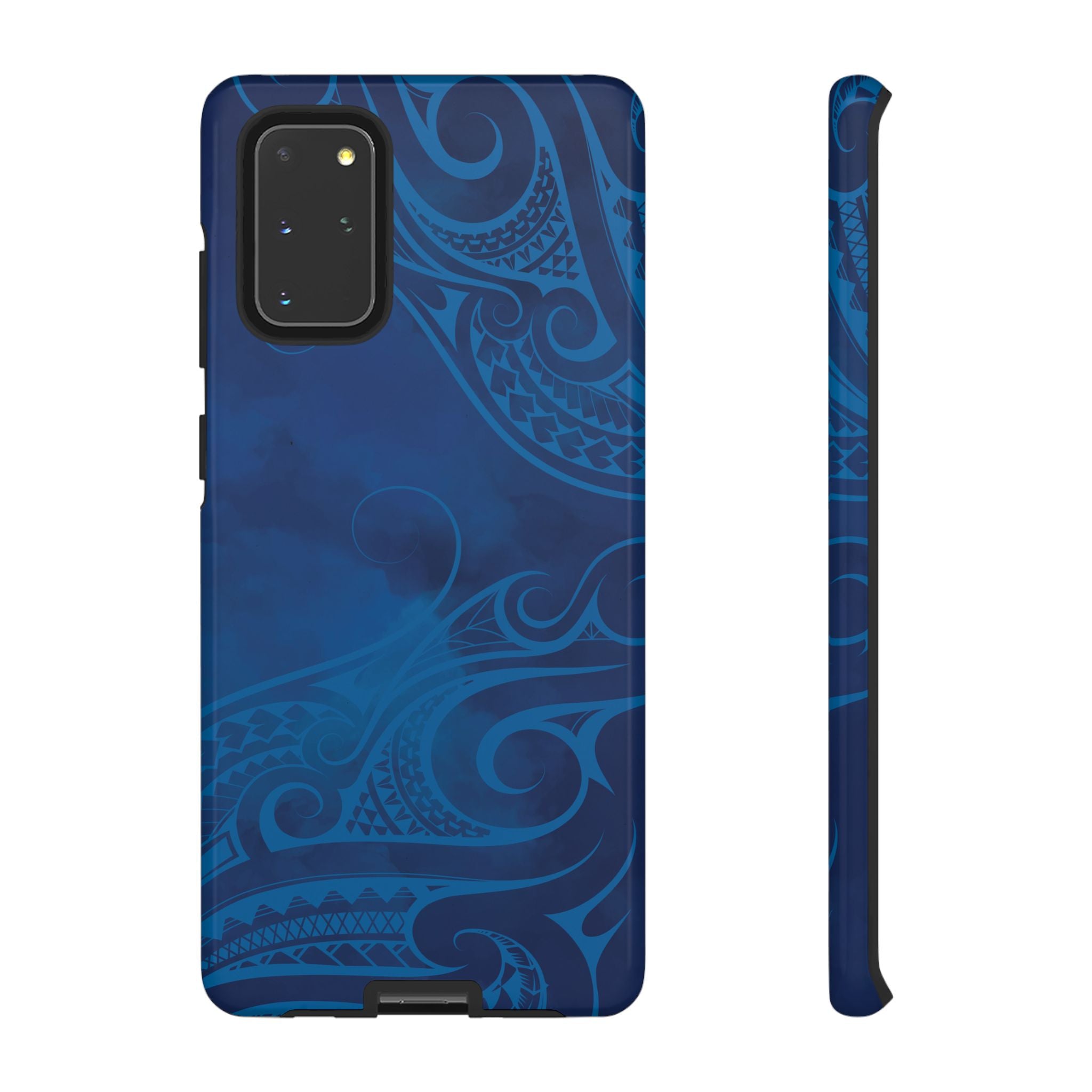 Kai Legacy Tough Samsung Galaxy Case Samsung Galaxy S20+ Glossy - Hawaiian Ocean Blue Polynesian Tribal Design - The Local Banyan