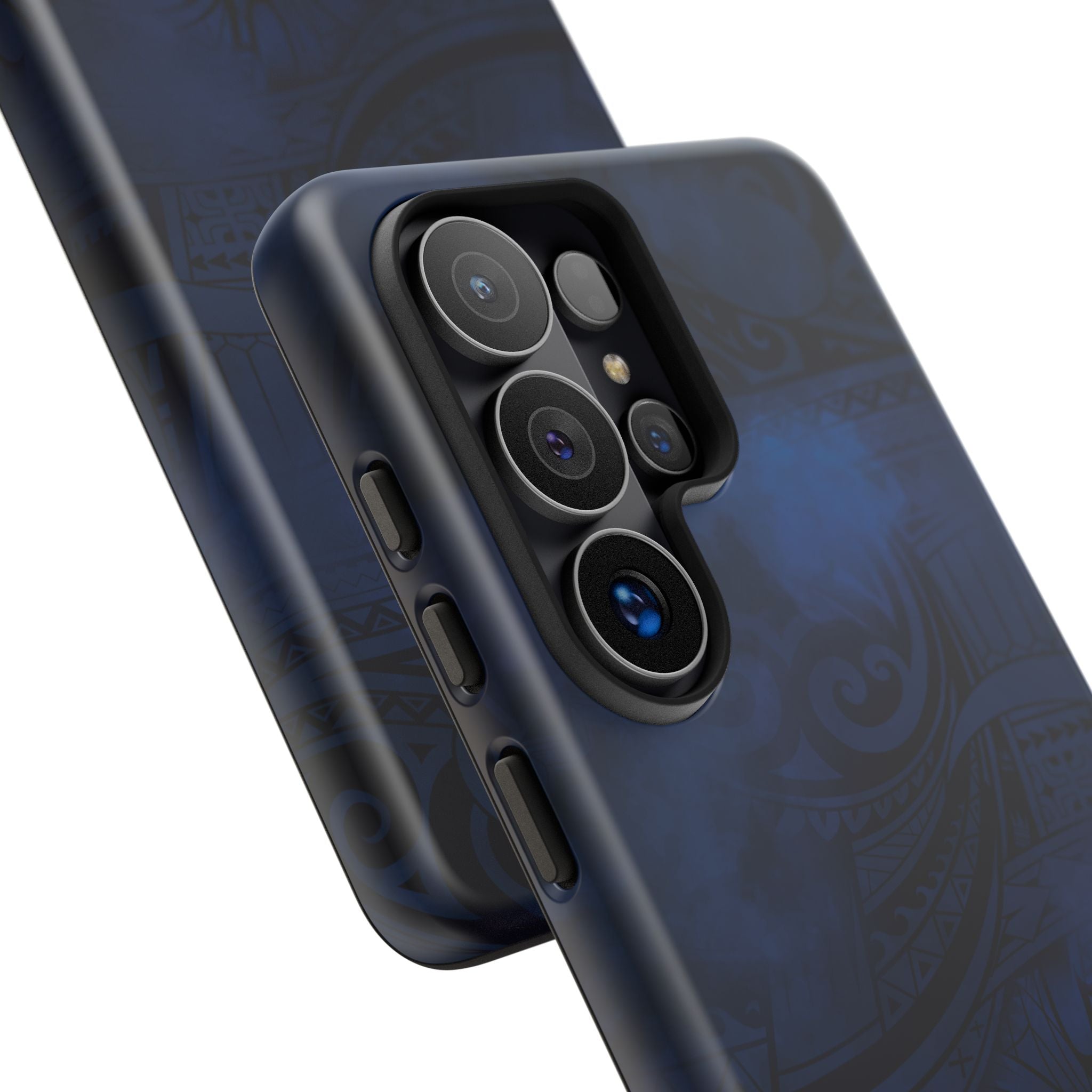 Midnight Essence Tough Samsung Galaxy Case Side View - Dual Layer Drop Protection Hawaiian Phone Case - The Local Banyan