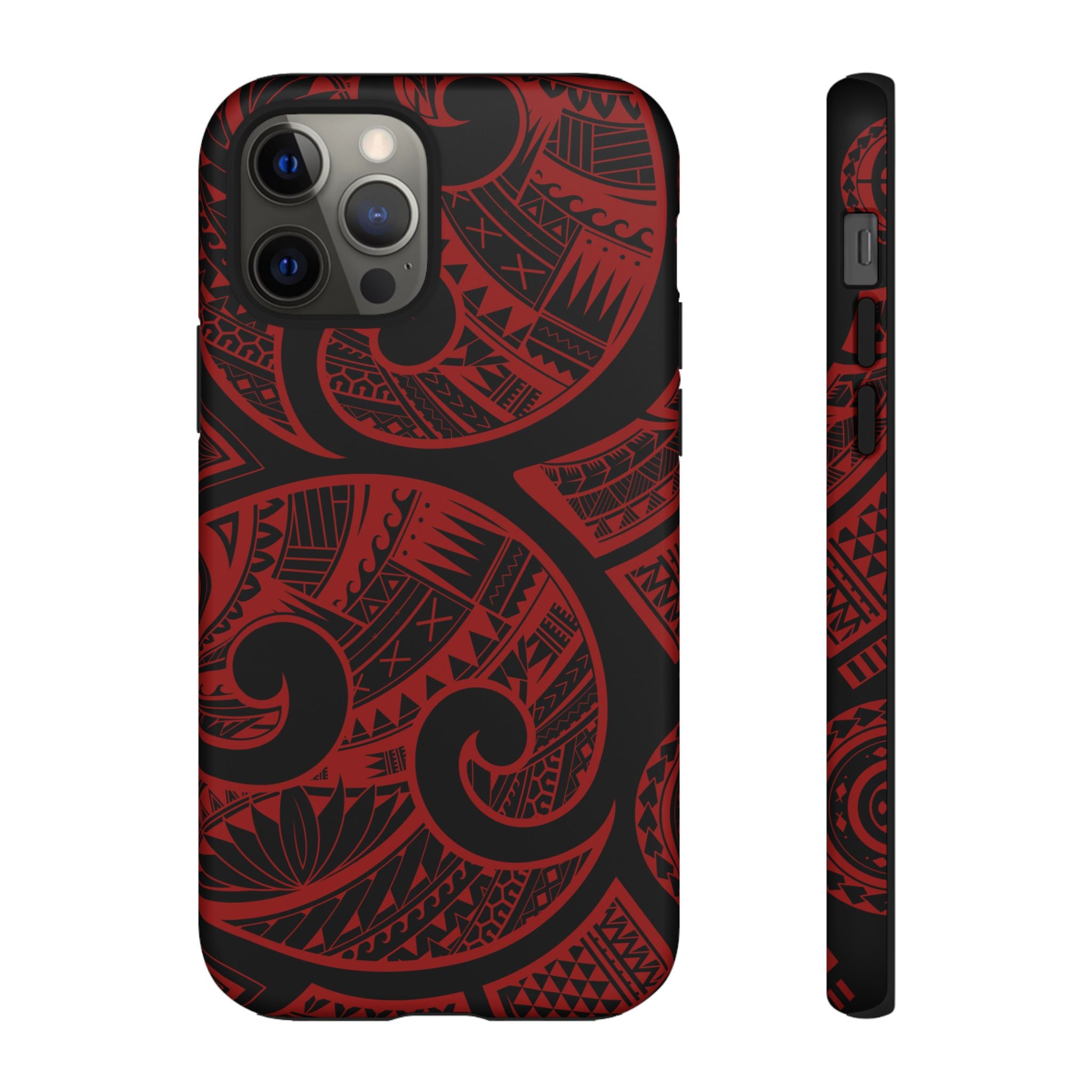 Island Tribal Red Tough Case for iPhone Phone Case The Local Banyan iPhone 12 Pro Matte