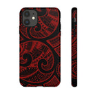 Island Tribal Red Tough Case for iPhone Phone Case The Local Banyan iPhone 11 Glossy