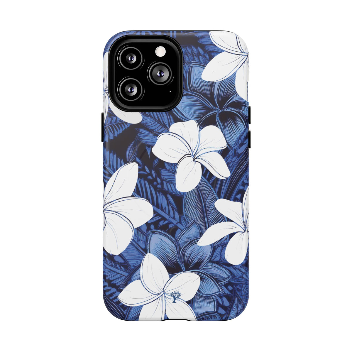 Eternal Blue Plumeria MagSafe Compatible Case for iPhone iPhone 13 Pro Max Matte The Local Banyan