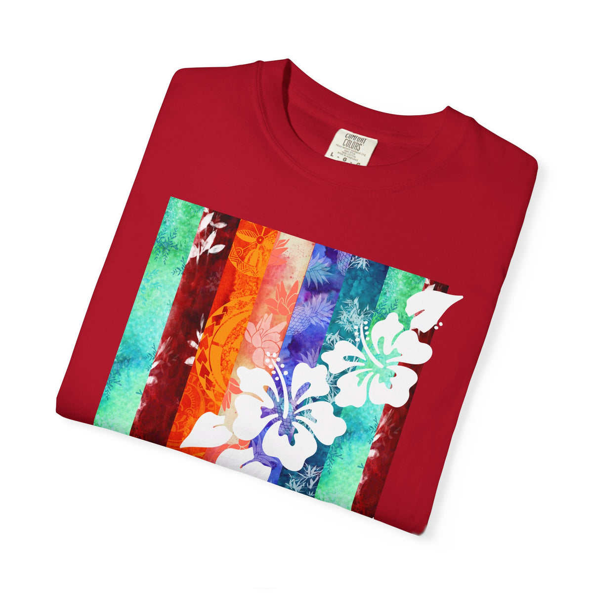 Tropical Vibes Soft Style Tee Red S The Local Banyan