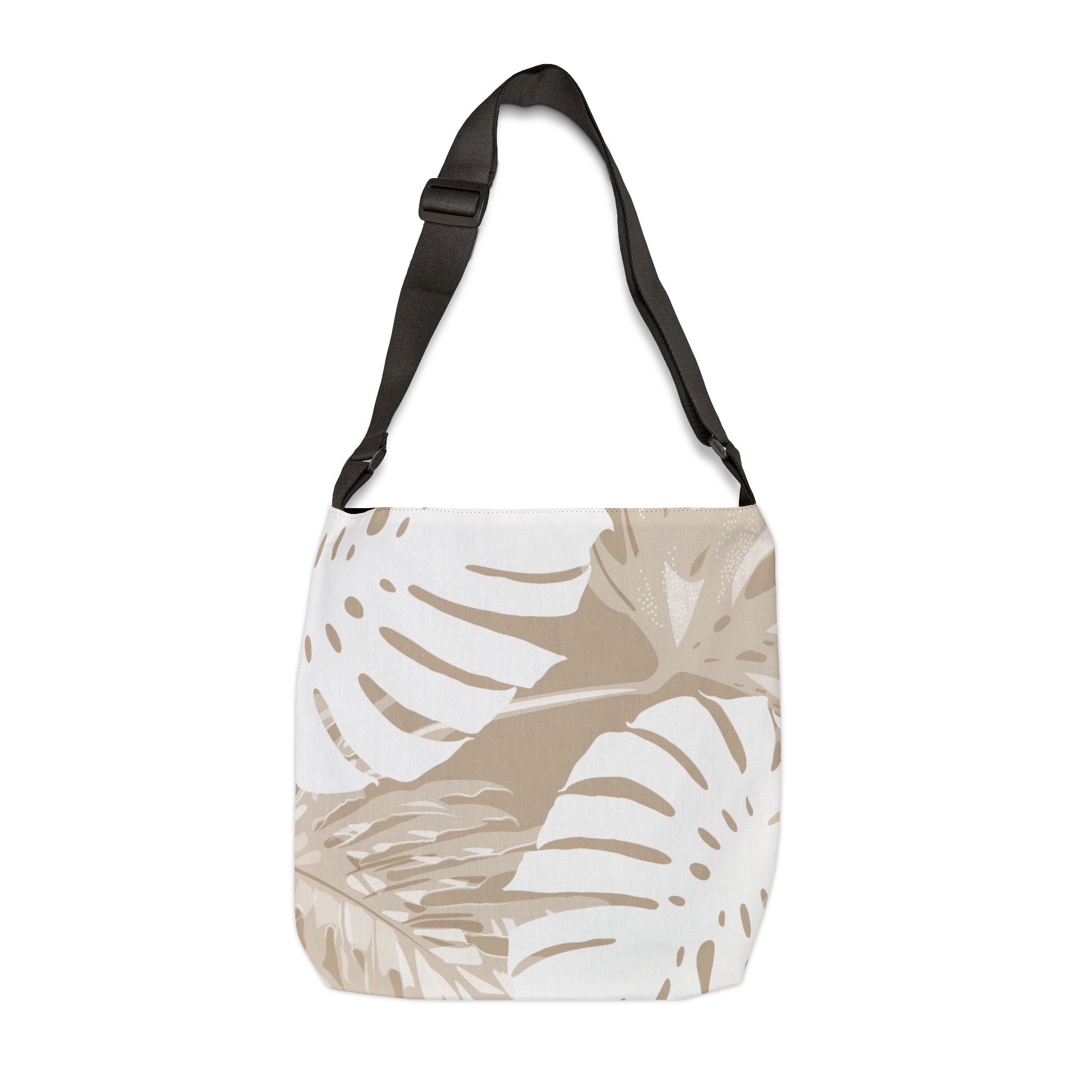 Exotic Monstera Tote Bag with Adjustable Strap Totes 16" × 16''