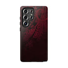 Eternal Ember Tough Samsung Galaxy Case Detail View - Hawaiian Red Tribal Polynesian Design Close Up - The Local Banyan