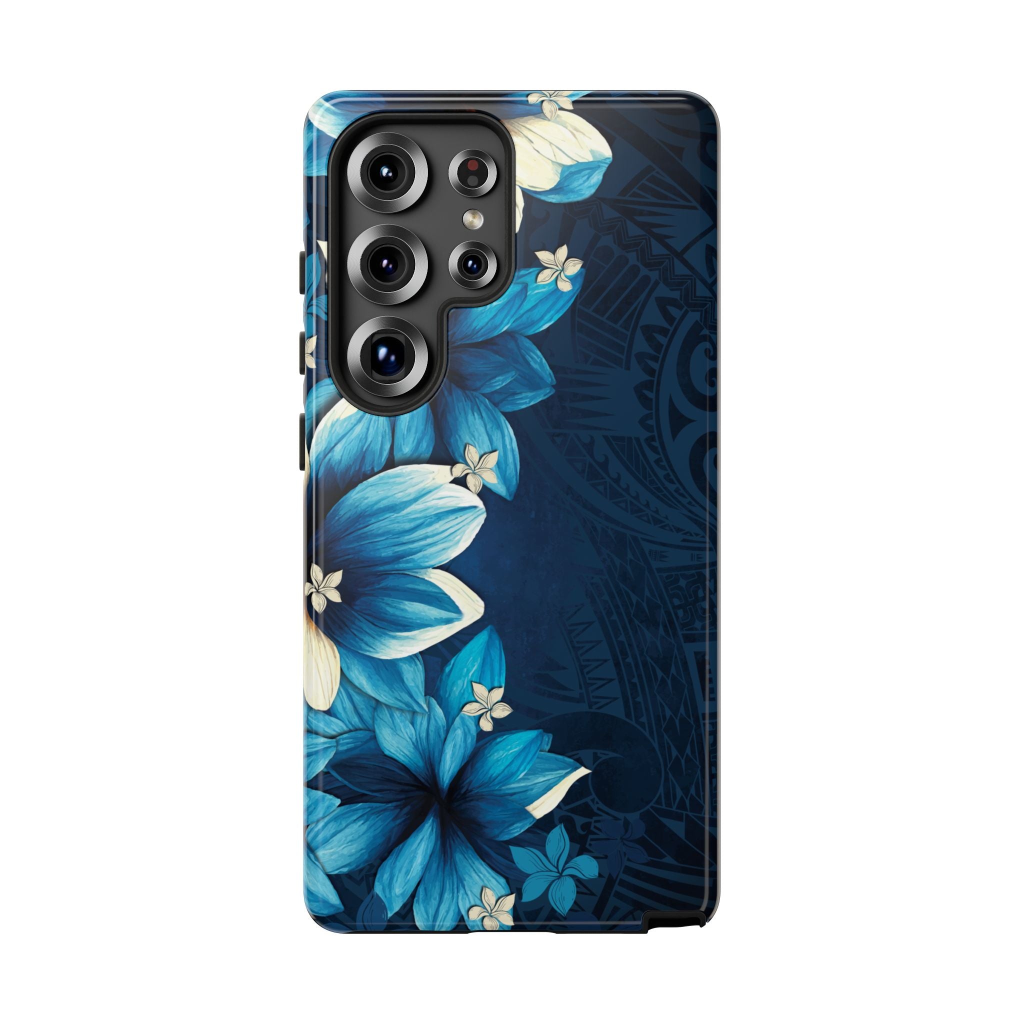Leilani Nights Tough Samsung Galaxy Case Side View - Dual Layer Drop Protection Hawaiian Phone Case - The Local Banyan