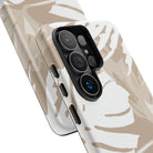 Exotic Monstera Tough Samsung Galaxy Case Side View - Dual Layer Drop Protection Hawaiian Phone Case - The Local Banyan