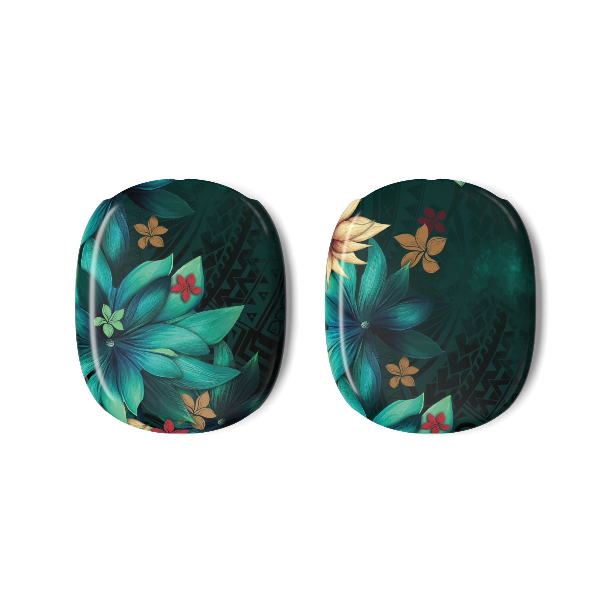 Aloha Whispers AirPods Max Protective Case Cover Headphone Accessories The Local Banyan Glossy AirPods Max White