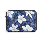 Eternal Blue Plumeria Laptop Sleeve Laptop Sleeve The Local Banyan 13"