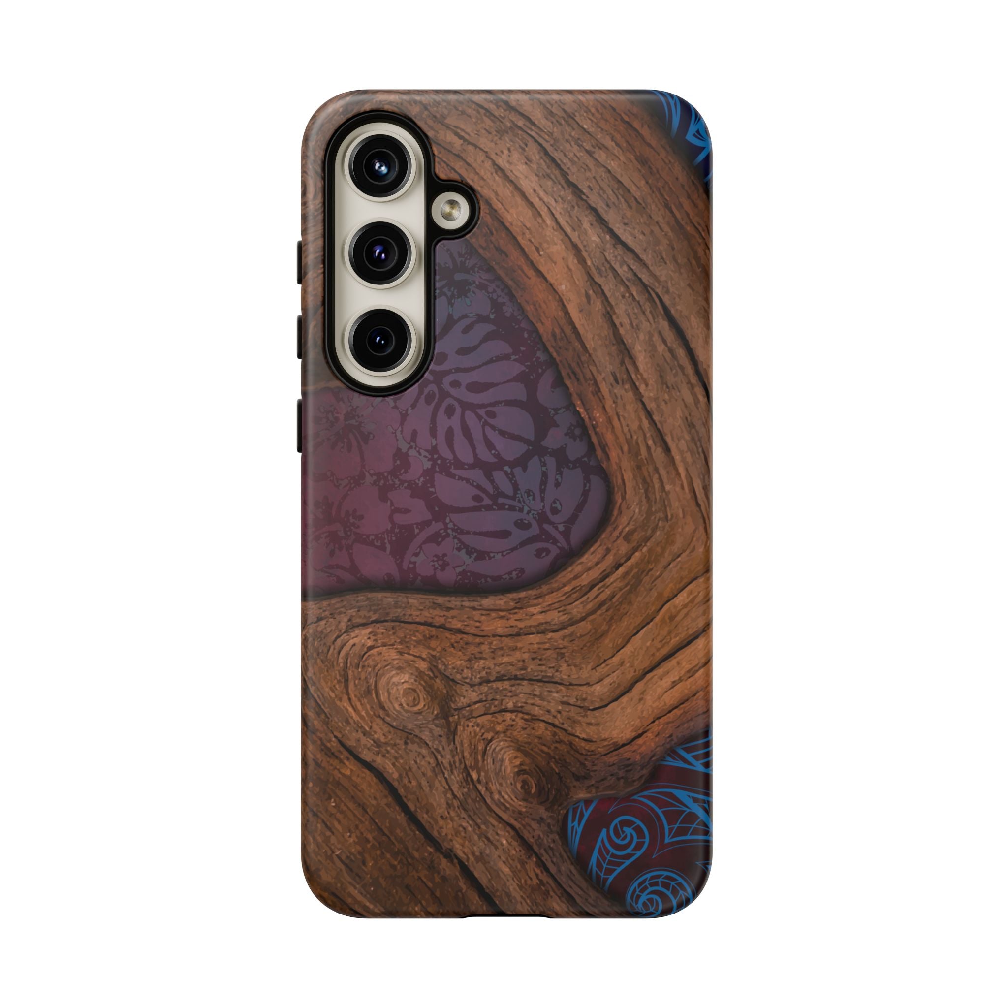 Rooted Tough Samsung Galaxy Case Side View - Dual Layer Drop Protection Hawaiian Phone Case - The Local Banyan