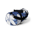 Eternal Blue Plumeria Barrel Duffel Bag Duffels The Local Banyan