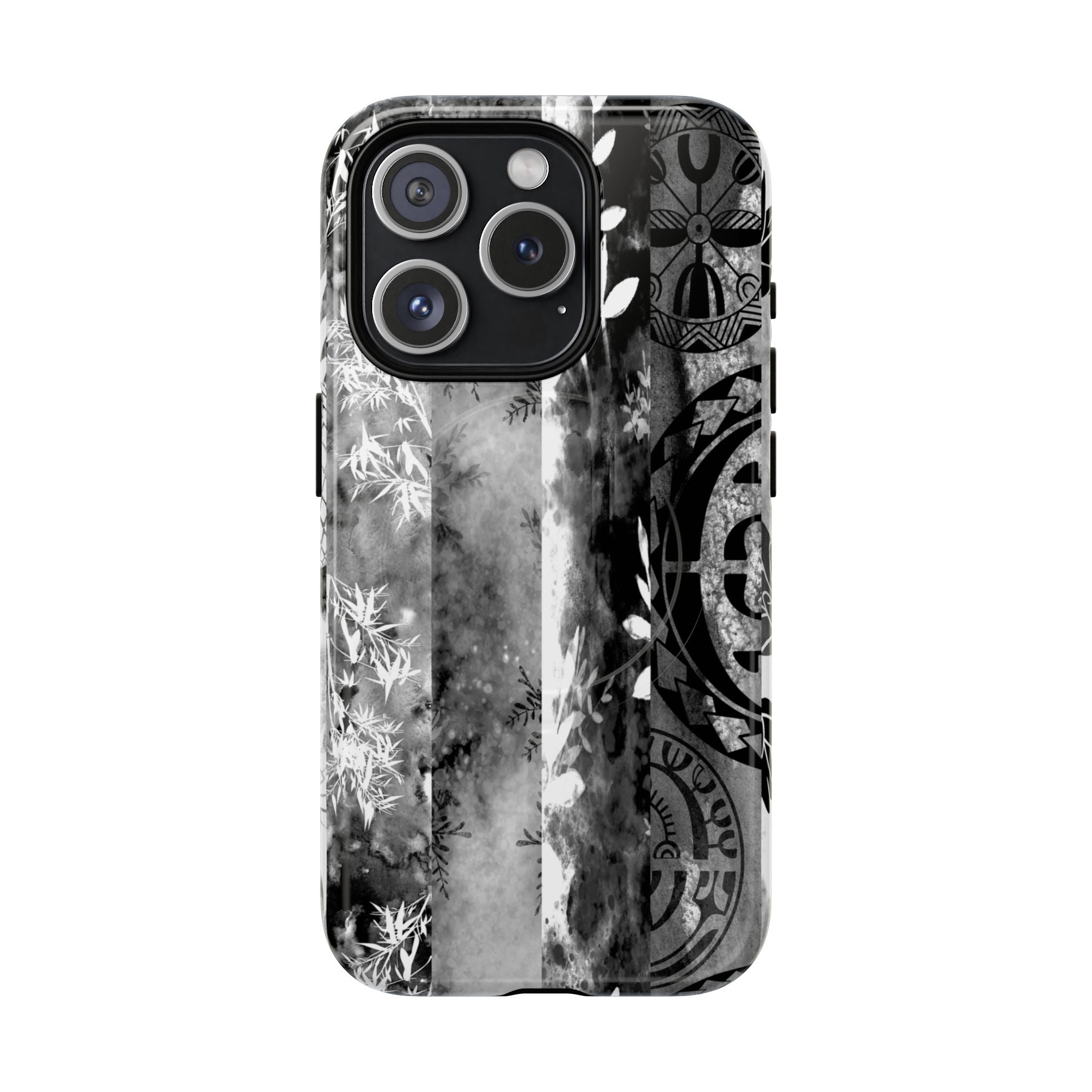 Monochrome Oasis Magnetic Case for iPhone Phone Case The Local Banyan iPhone 15 Pro Glossy